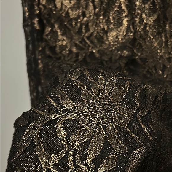 cynthia steffe Elegant black and Gold Lace Dress - Picture 6 of 10